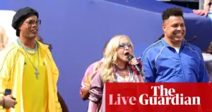World Cup final: Trump, half-time show and everything but the football – live