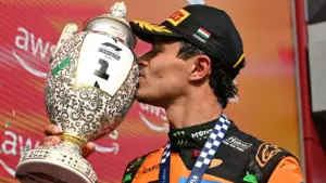 Hungarian Grand Prix result: Lando Norris wins from Max Verstappen with Kimi Antonelli third