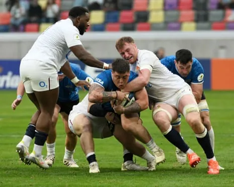 England in action against Argentina