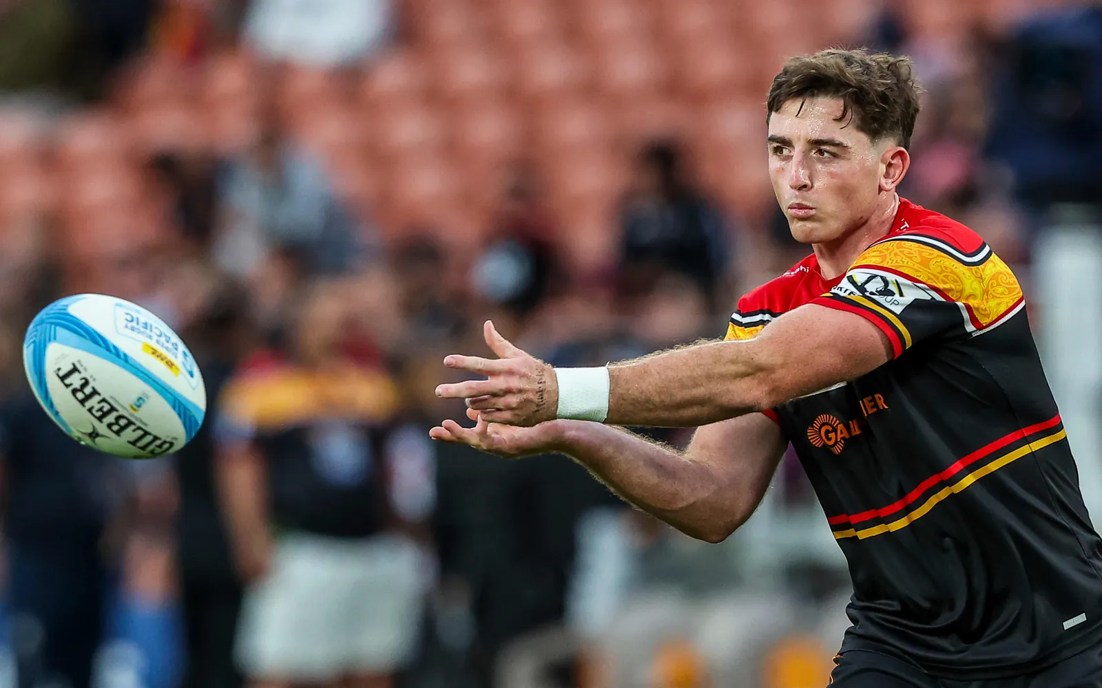 Josh Jacomb in action for the Chiefs.