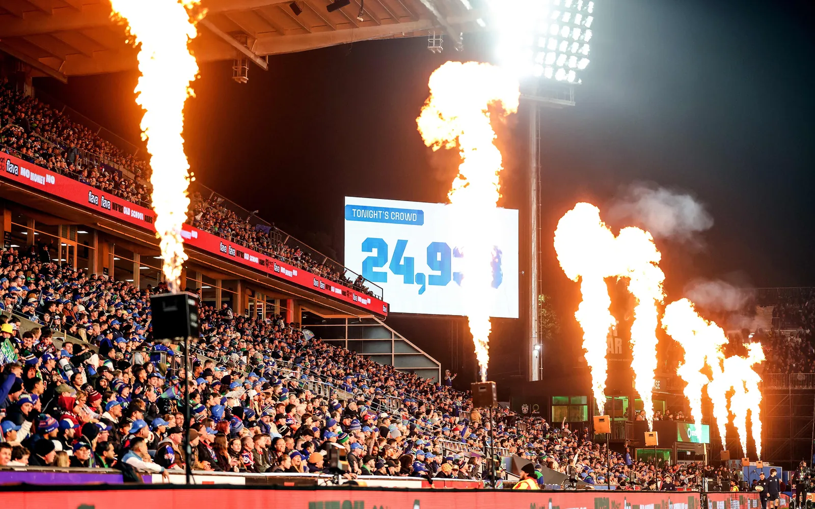 Warriors home crowd.